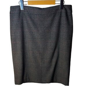 Laura houndstooth plaid pencil skirt size 10